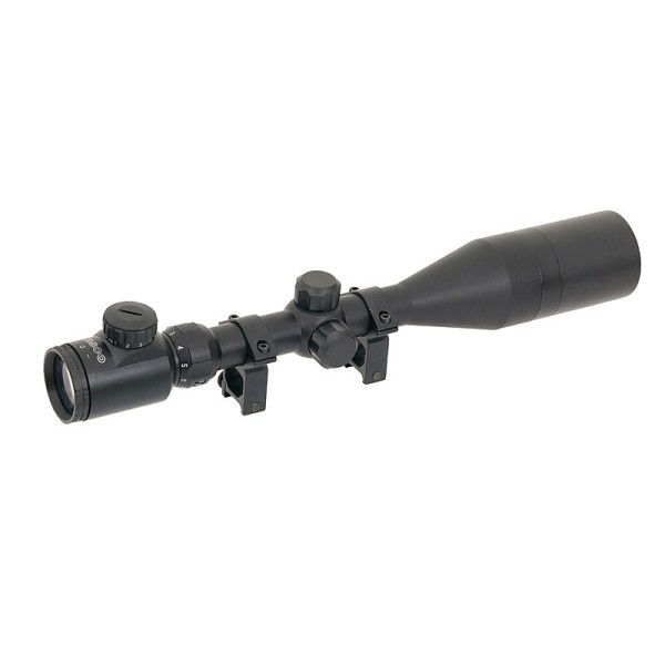 Puškohľad ACM 3-9x50, podsvietený, s montážou - čierny