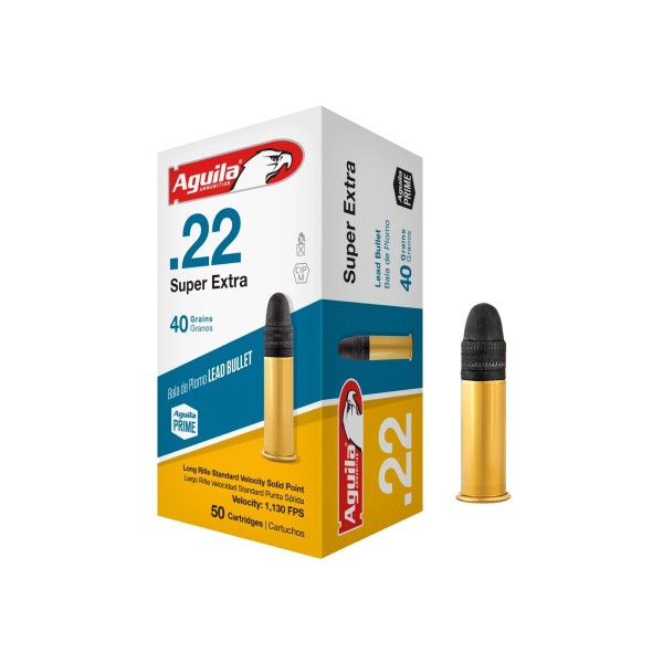 Náboj .22 LR AGUILA Super Extra 2,59g/40grs Lead Bullet - 50ks