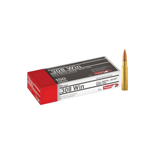 Náboj AGUILA 308 Win. FMJ BT 150grs/9,72g