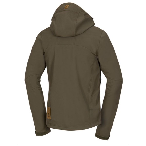 Bunda nepremokavá NORTHFINDER August Softshell, pánska - darkgreen