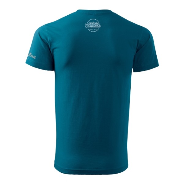 Tričko CARPATIAN pánske s potlačou - petrol blue