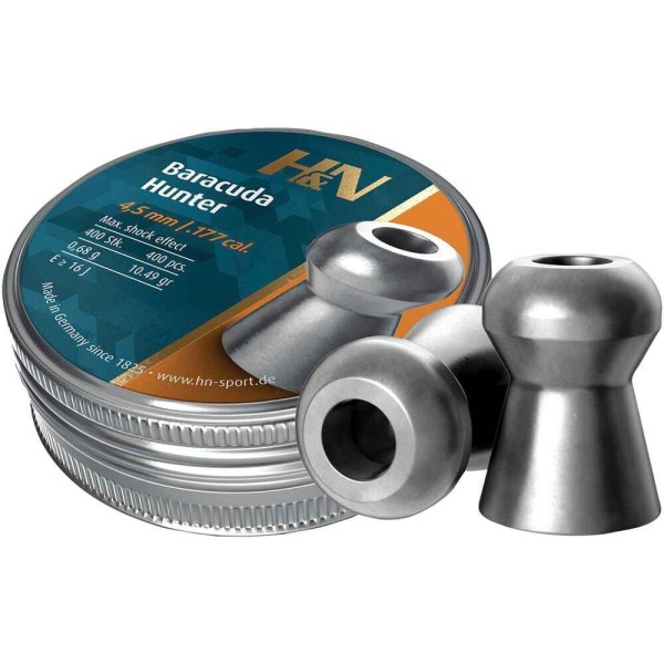 Diabolky H&N Baracuda Hunter 0,68g, kal. 4,5mm, 400ks - s dutinkou