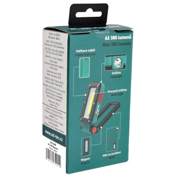 Svietidlo pracovné magnetické CEL-TEC WL380 Magnetic