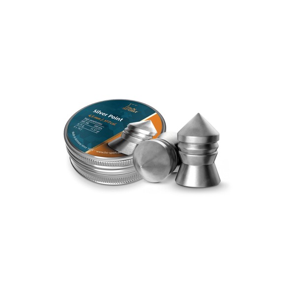 Diabolky H&N Silver Point 0,75g, kal. 4,5mm, 400ks - špicaté
