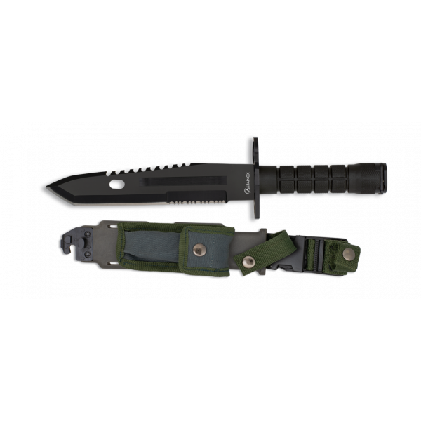 Nôž taktický s pevnou čepeľou ALBAINOX MA32446 Survival Bayonet - čierny