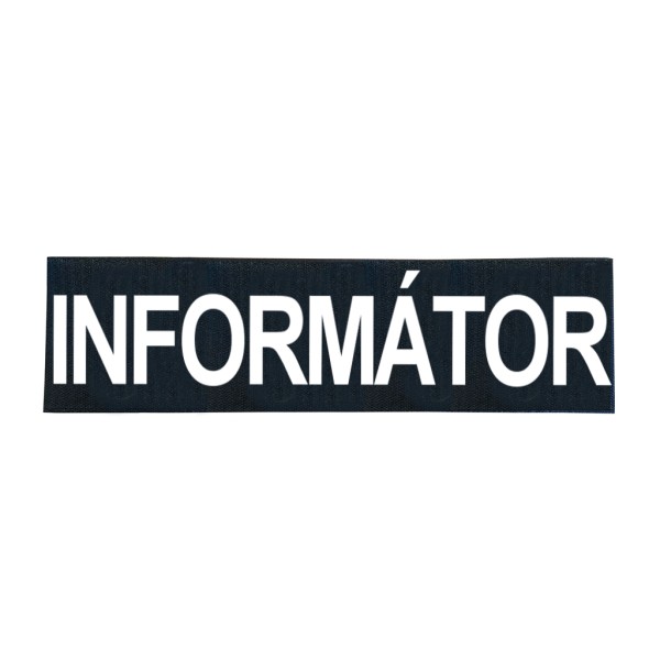 Označenie INFORMÁTOR 10x34,5cm - so suchým zipsom