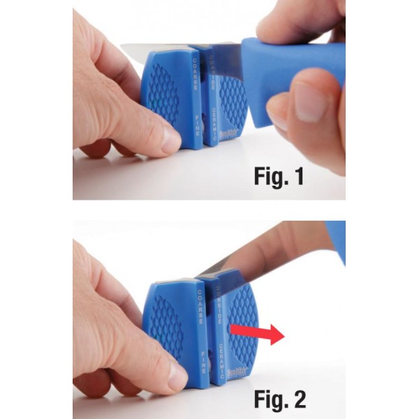 Brúska na nože SMITH´S 2 Step Knife Sharpener SM-50726, obojstranná - žltá