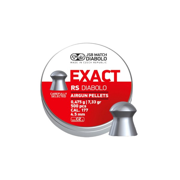 Diabolky JSB Match Exact RS 0,475g,  kal. 4,52mm, 500ks - oblé
