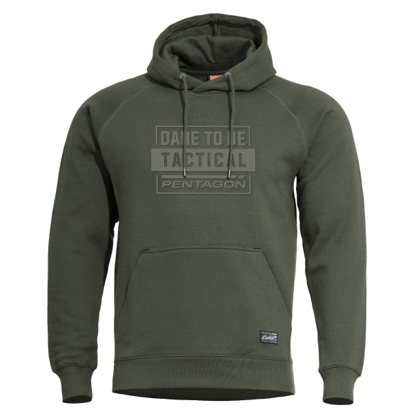 Mikina taktická PENTAGON Phaeton Dare to be tactical s kapucňou - camo green