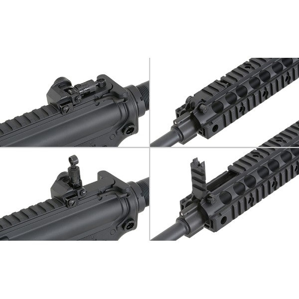 Airsoftový elektrický samopal CYMA CM.612 AR-15, kal. 6mm BB - čierny
