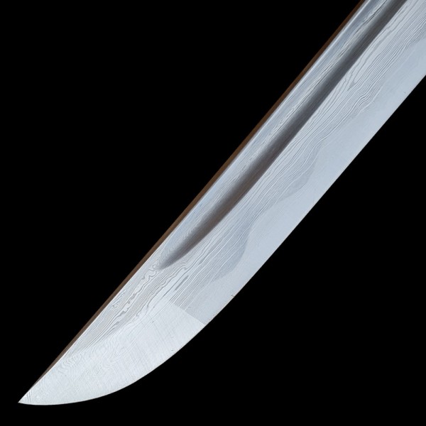 Meč katana JUNREI-SHA Kjosai uhlíková oceľ s imitáciou hamonu - čierny