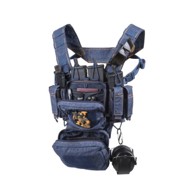 Taktický hrudný nosič HELIKON Training Mini Rig - blue melange