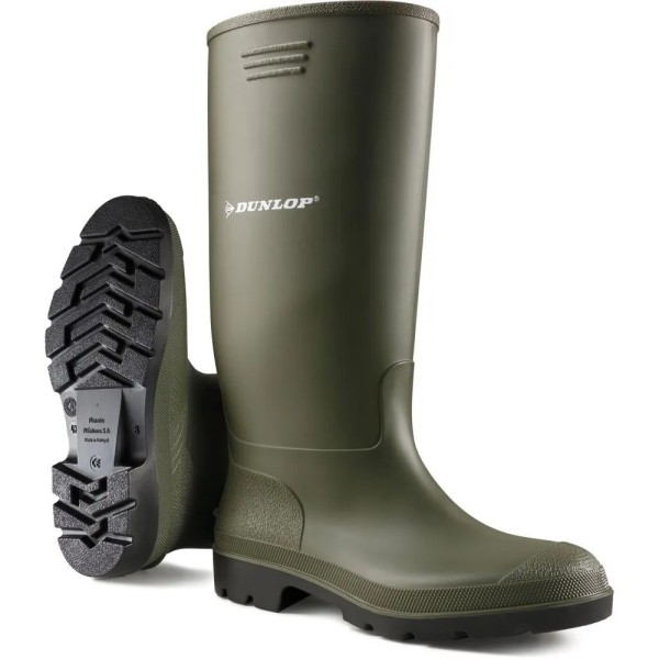 Čižmy vysoké gumené DUNLOP Pricemastor 380VP - olivové