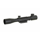 Puškohľad PCS 3-9x40 podsvietený, s montážou 22mm - čierny
