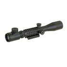 Puškohľad PCS 3-9x40 podsvietený, s montážou 22mm - čierny