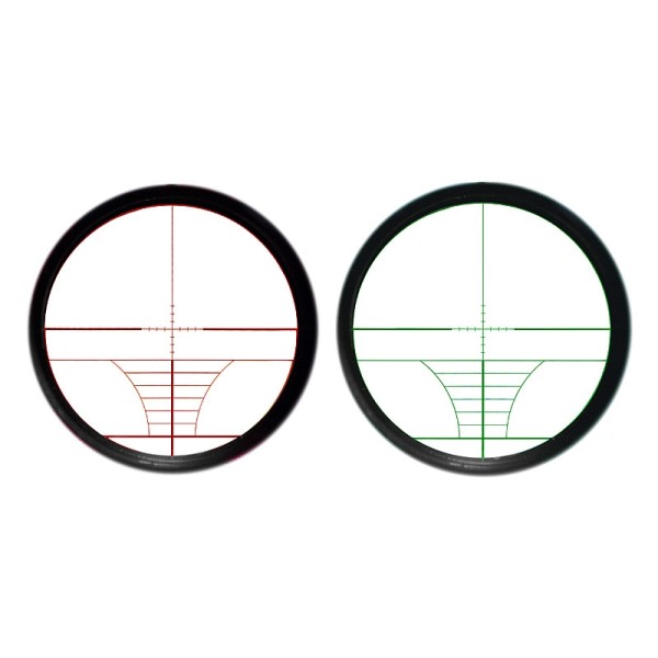 Puškohľad PCS 3-9x50E podsvietený, so zvýšenou montážou 22mm - čierny