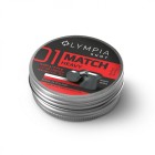 Diabolky OLYMPIA Match Heavy 0,535g, kal. 4,5mm, 250ks - ploché