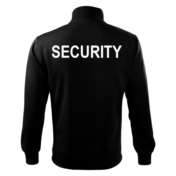 Mikina SBS SECURITY so zipsom - čierna