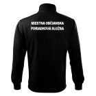 Mikina MOPS so zipsom - čierna