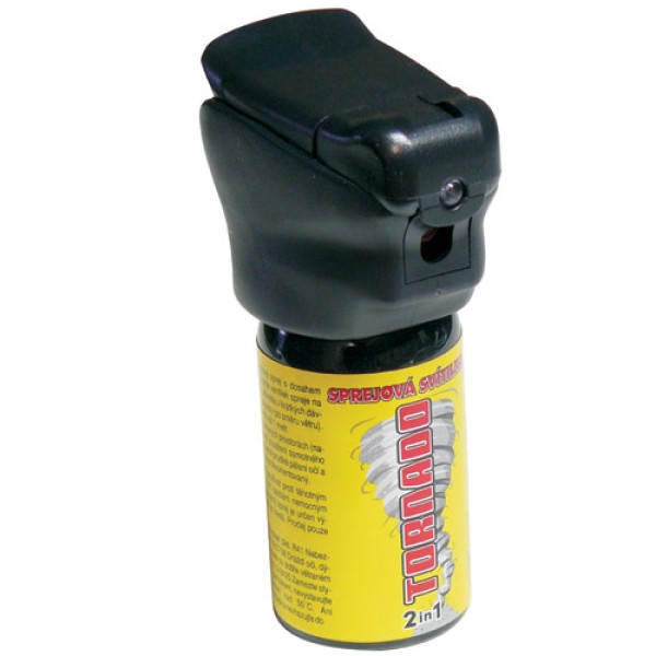 Obranný sprej "Tornado" s LED svetlom - 40ml