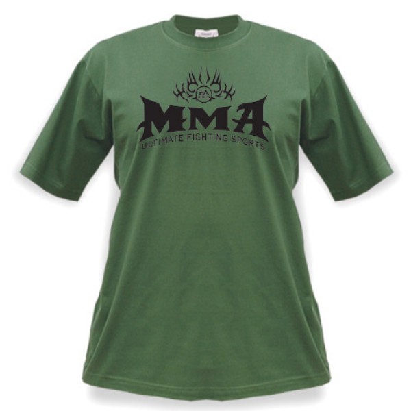 Tričko MMA - zelené