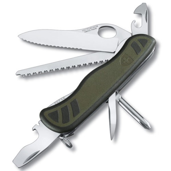 Nôž zatvárací multifunkčný VICTORINOX 0.8461.MWCH Soldier Knife, 111 mm - olivový
