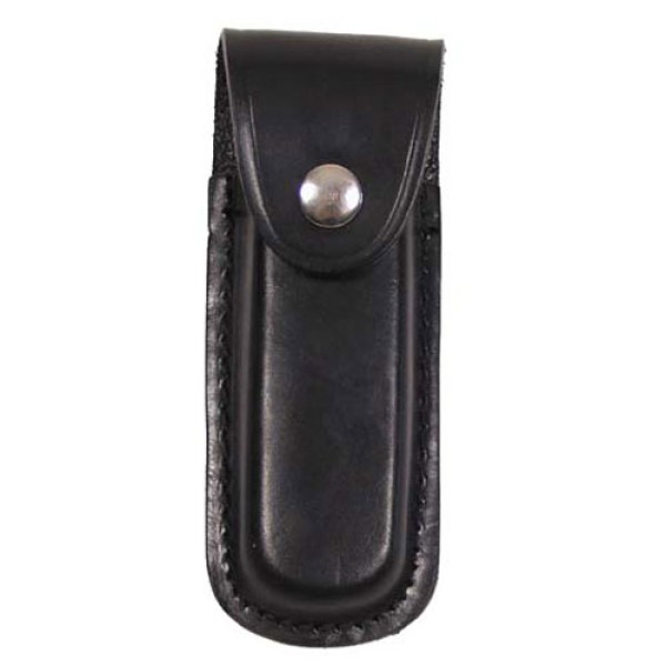 Puzdro na nože kožené MFH 46732A 11cm - čierne