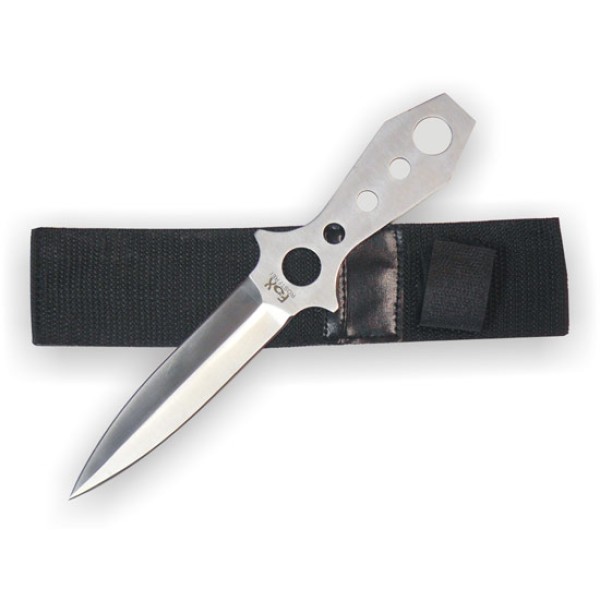 Nôž vrhací FOX MFH 45193Q - strieborný
