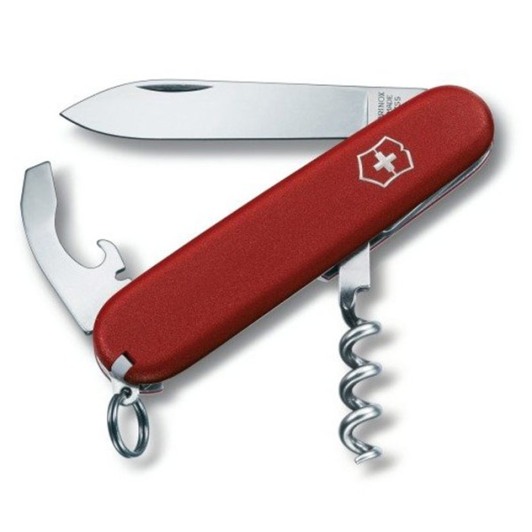 Nôž zatvárací multifunkčný VICTORINOX 0.3303 Waiter, 84 mm - červený