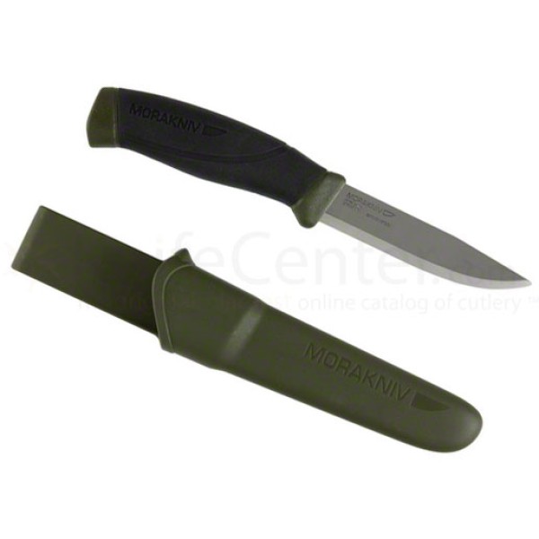 Nôž outdoorový s pevnou čepeľou MORAKNIV ARMY Companion MG Carbon steel - zelený