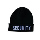 Čiapka pletená Mil-Tec s nápisom SECURITY - čierna