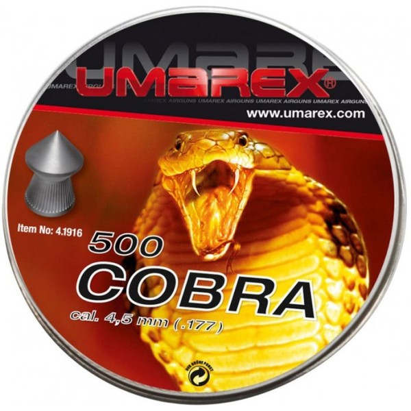 Diabolky UMAREX Cobra 0,500g, kal. 4,5mm, 500ks - špicaté