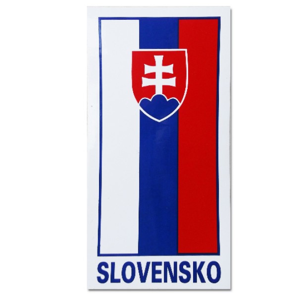 Nálepka "Zástava Slovensko" - 60x115 mm