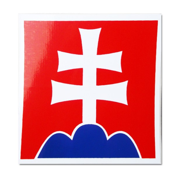 Nálepka "Slovenský znak" - 75x75 mm