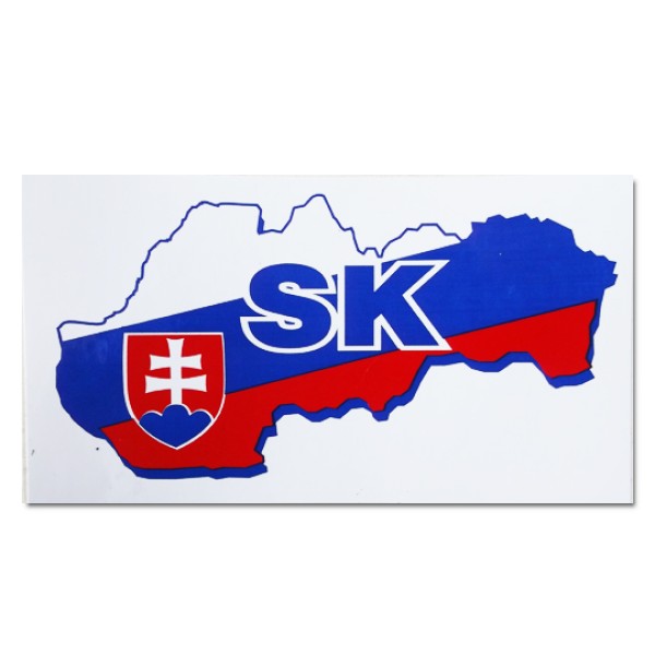 Nálepka "Mapa - Slovensko" - 120x70 mm