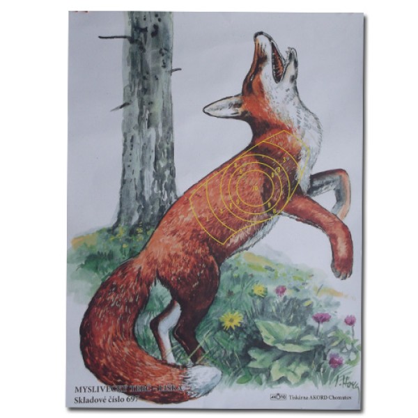Terč lovecký 44x61 cm "697" - líška