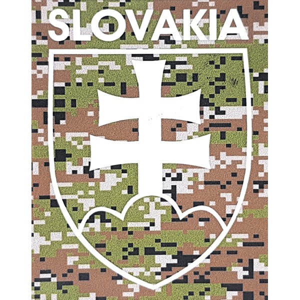 Nálepka znak SLOVAKIA - SK digital les