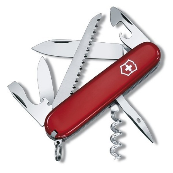 Nôž zatvárací multifunkčný VICTORINOX 1.3613 Camper - červený 91 mm