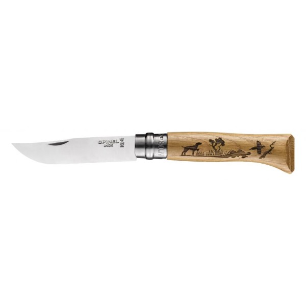 Nôž zatvárací OPINEL N°08 INOX Animalia Dog - buk