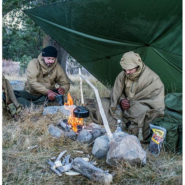 Plachta viacúčelová nepremokavá HELIKON Supertarp 300x300cm - olivová