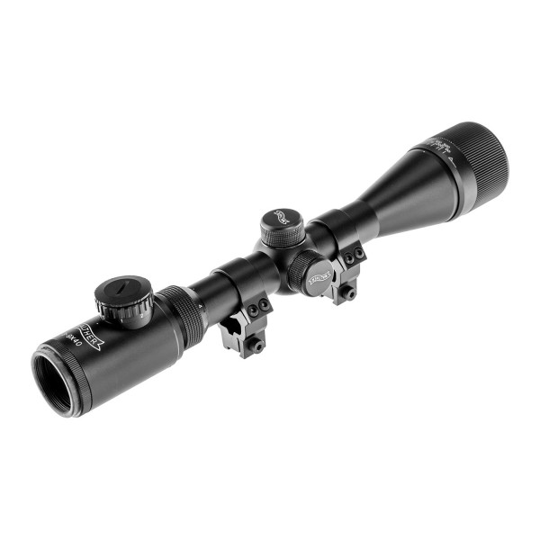Puškohľad WALTHER 3-9x40 FI s montážou 11mm, osvetlený - čierny