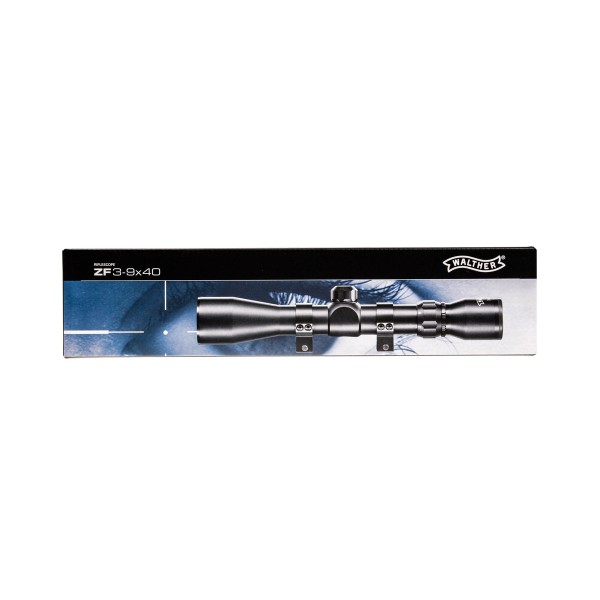 Puškohľad WALTHER 3-9x40 s montážou (weaver) - čierny