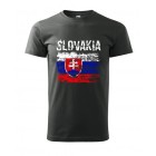 Tričko SLOVAKIA raster - čierne