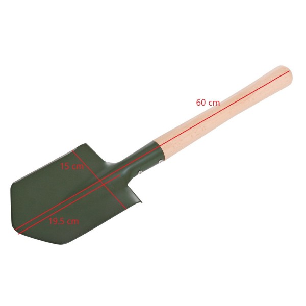 Lopatka poľná M-TRAMP s puzdrom 60cm - drevená rúčka