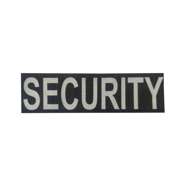 Označenie SECURITY 3x12cm - so suchým zipsom