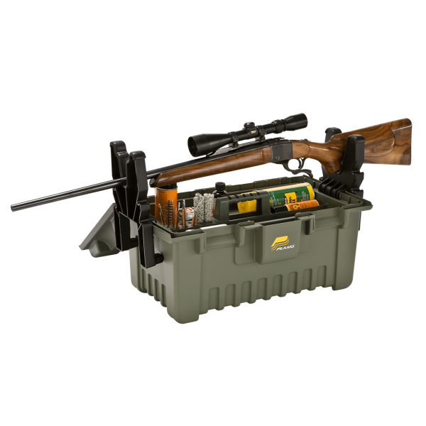 Bedňa muničná plastová PLANO Shooter´s Case XL so stojanom, 24,5l - olivová