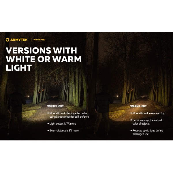 Svietidlo ručné LED ARMYTEK Viking Magnet USB Warm - nabíjateľné