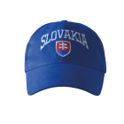 Šiltovka SLOVAKIA veľký nápis, bavlnená - royal modrá