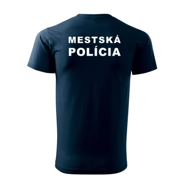 Tričko MESTSKÁ POLÍCIA - navy modrá