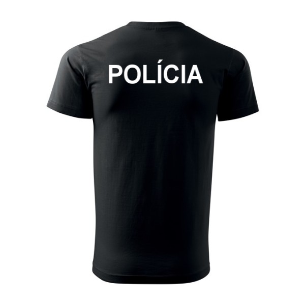 Tričko POLÍCIA - čierne